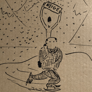 Les Gros patinent bien, cabaret de carton